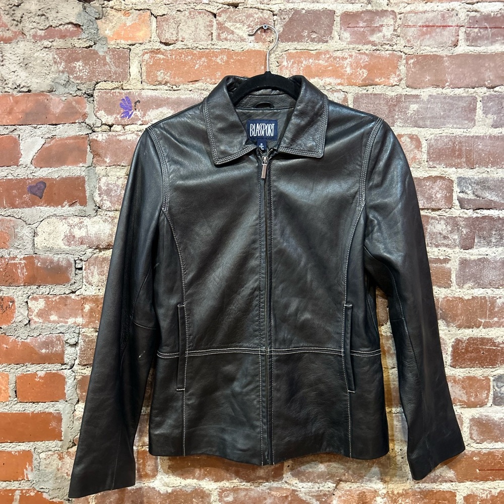 Blassport Dark Leather Jacket